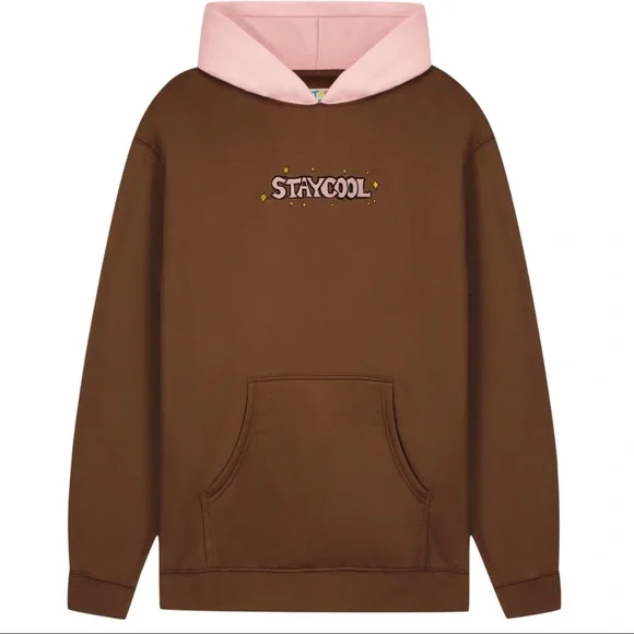 staycool Tops Staycool Nyc Hoodie Medium In Sparkle Chocolate